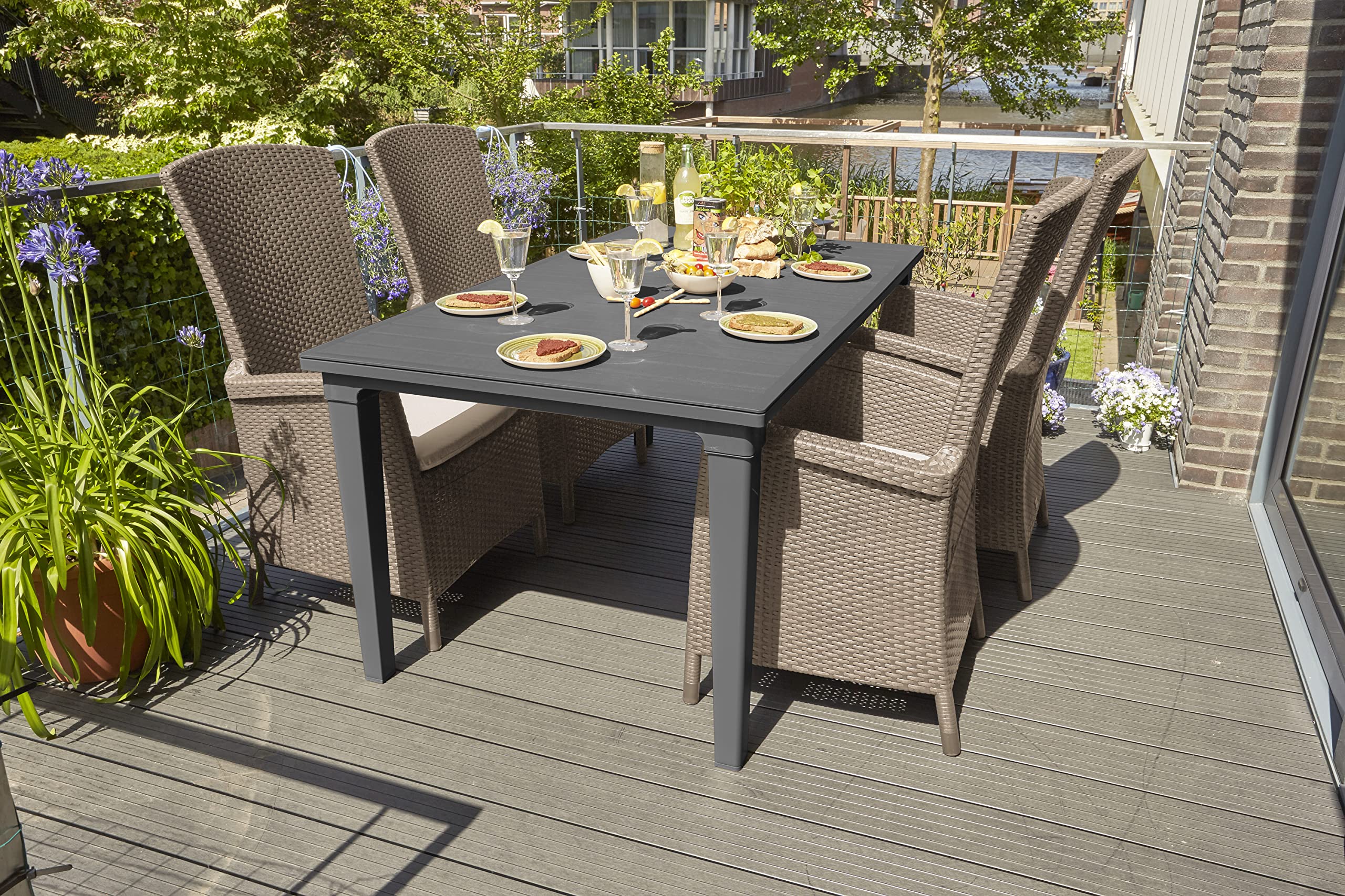 allibert-by-keter-vermont-gartensessel-cappuccino-sand-mit-sitzkissen image 4