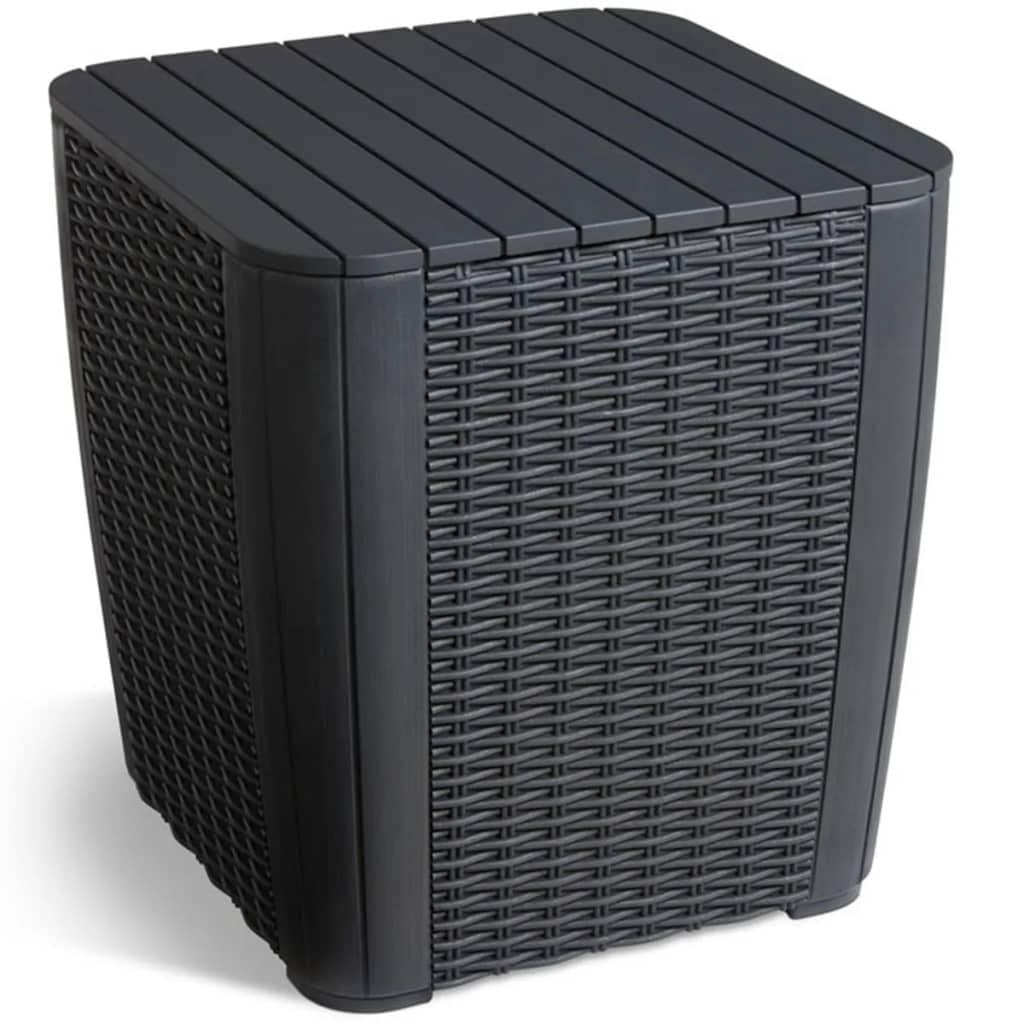 allibert-by-keter-luzon-round-beistelltisch-mit-stauraum-graphit-39-x-39-x-42-5- image 1