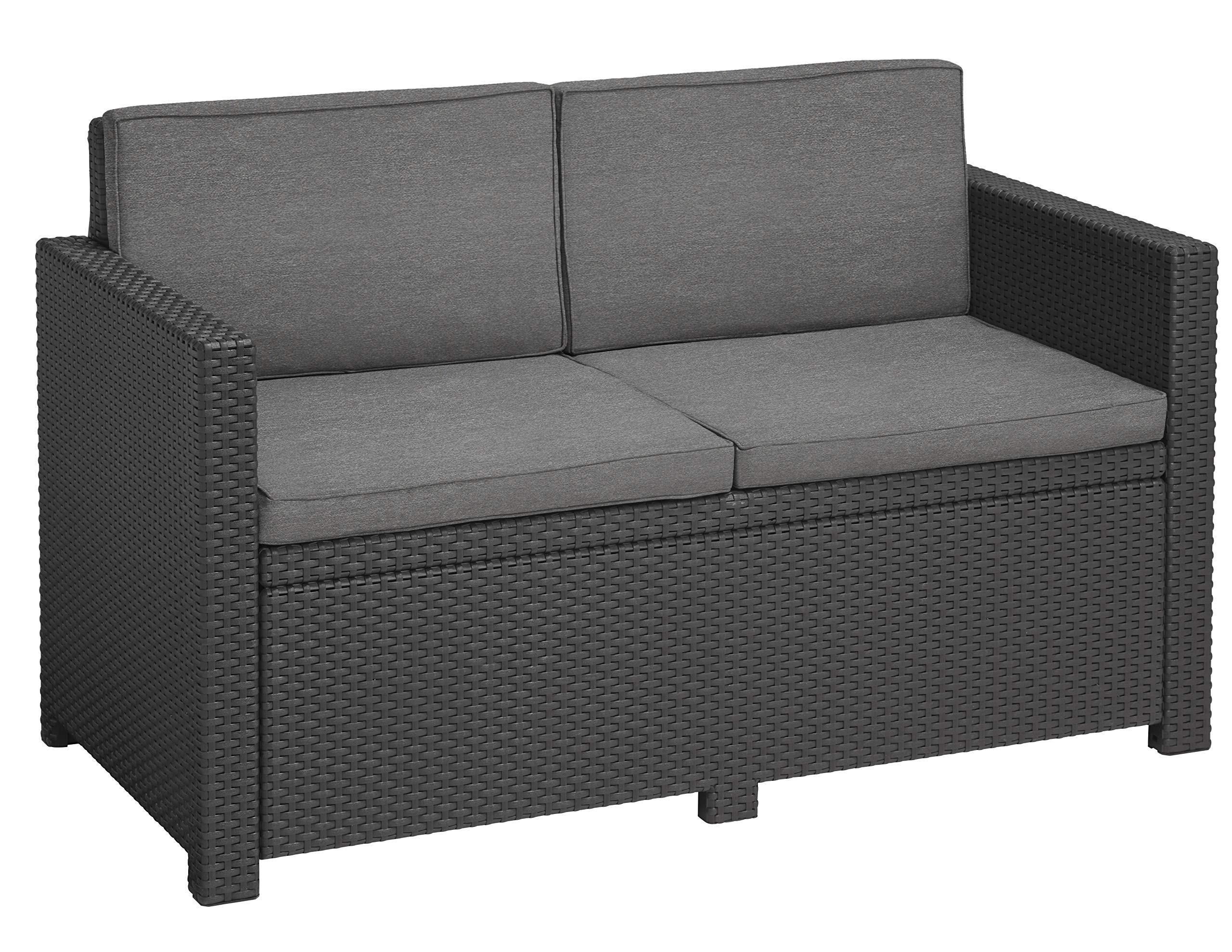 keter-allibert-victoria-gartenlounge-set-2-sitzer-sofa-graphit-grau-tisch-59x59x image 4