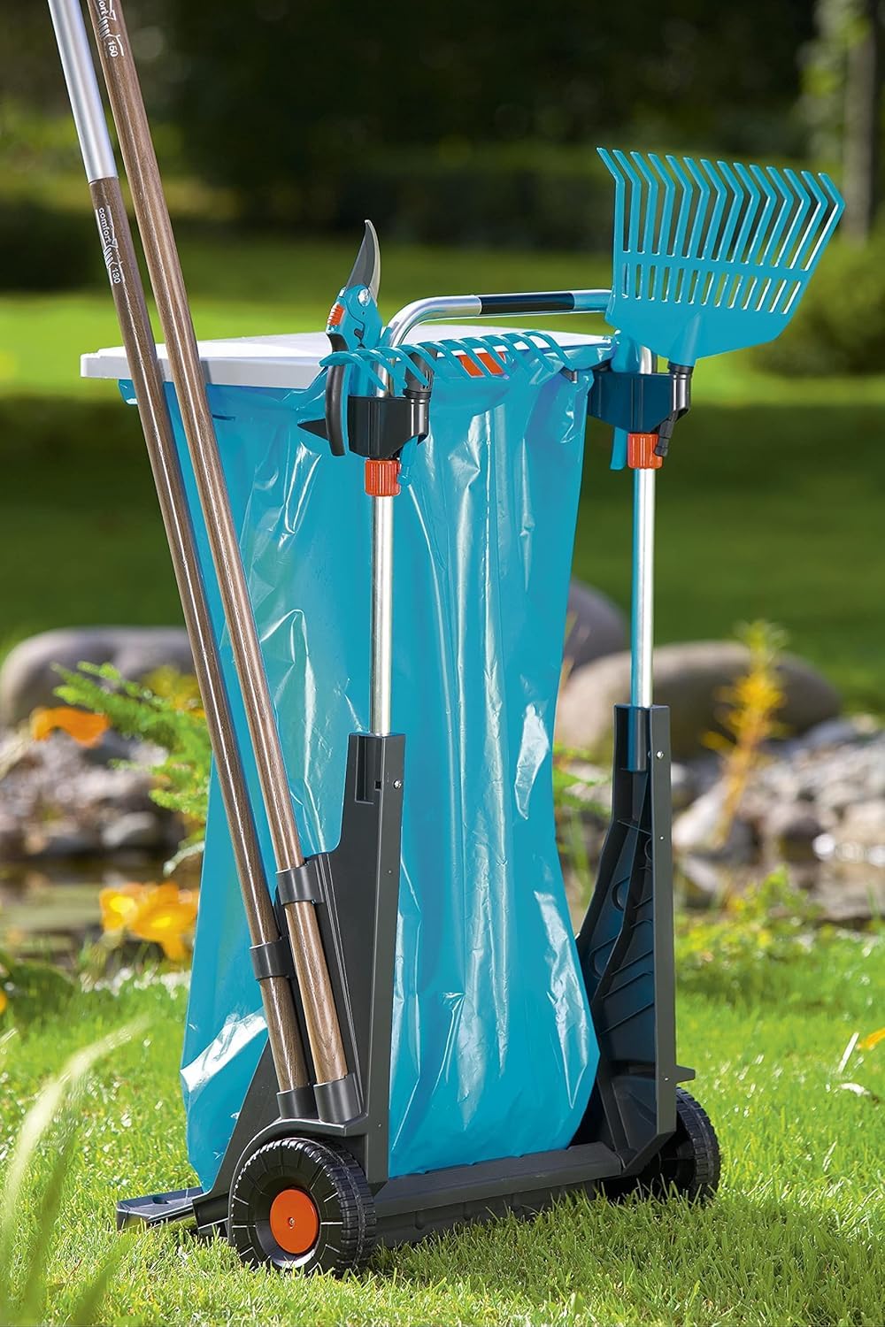 gardena-gartenmobil-232-20-transportwagen-mit-sackkarre-70-kg image 2