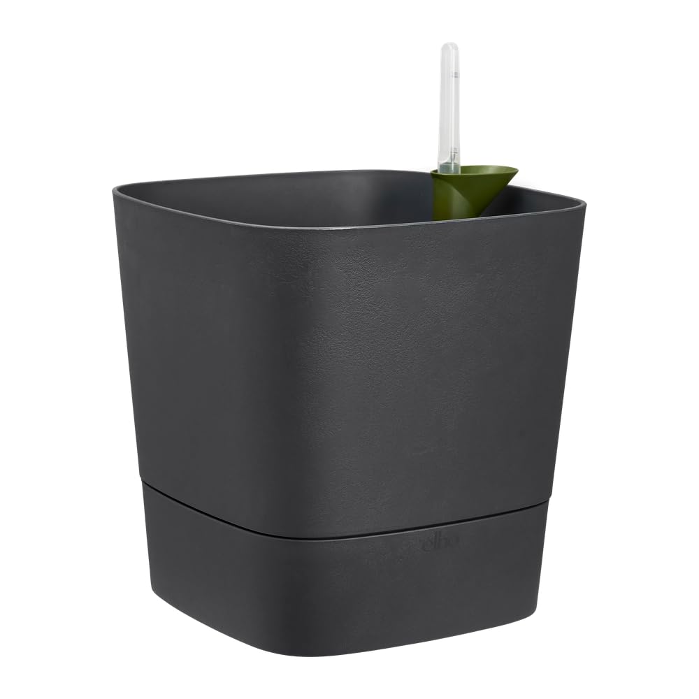 elho-greensense-aqua-care-quadrat-30-cm-blumentopf-holzkohlengrau image 2