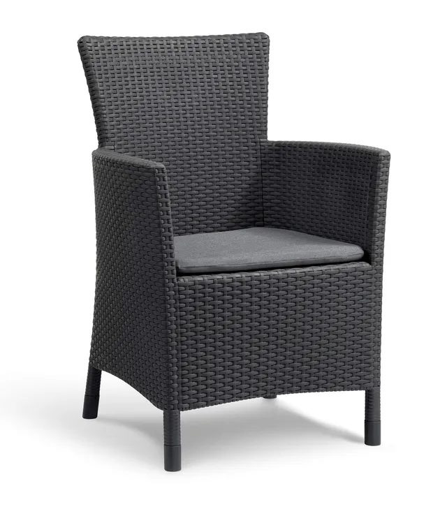 allibert-by-keter-iowa-gartensessel-graphit-cool-grey-mit-sitzkissen image 1