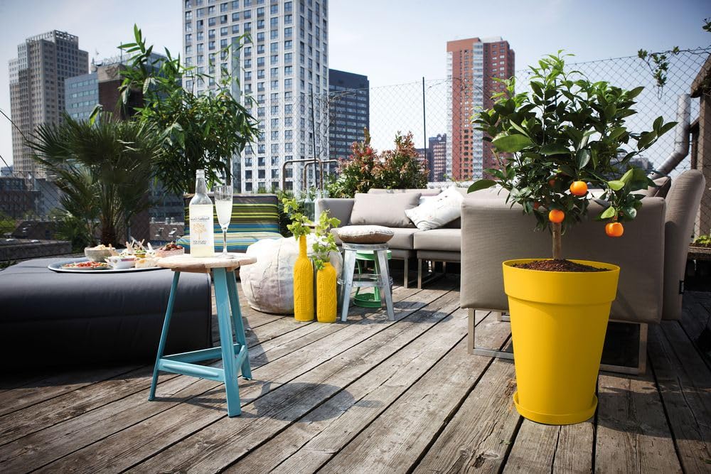 elho-loft-urban-rund-hoch-35-cm-blumentopf-ocker image 7