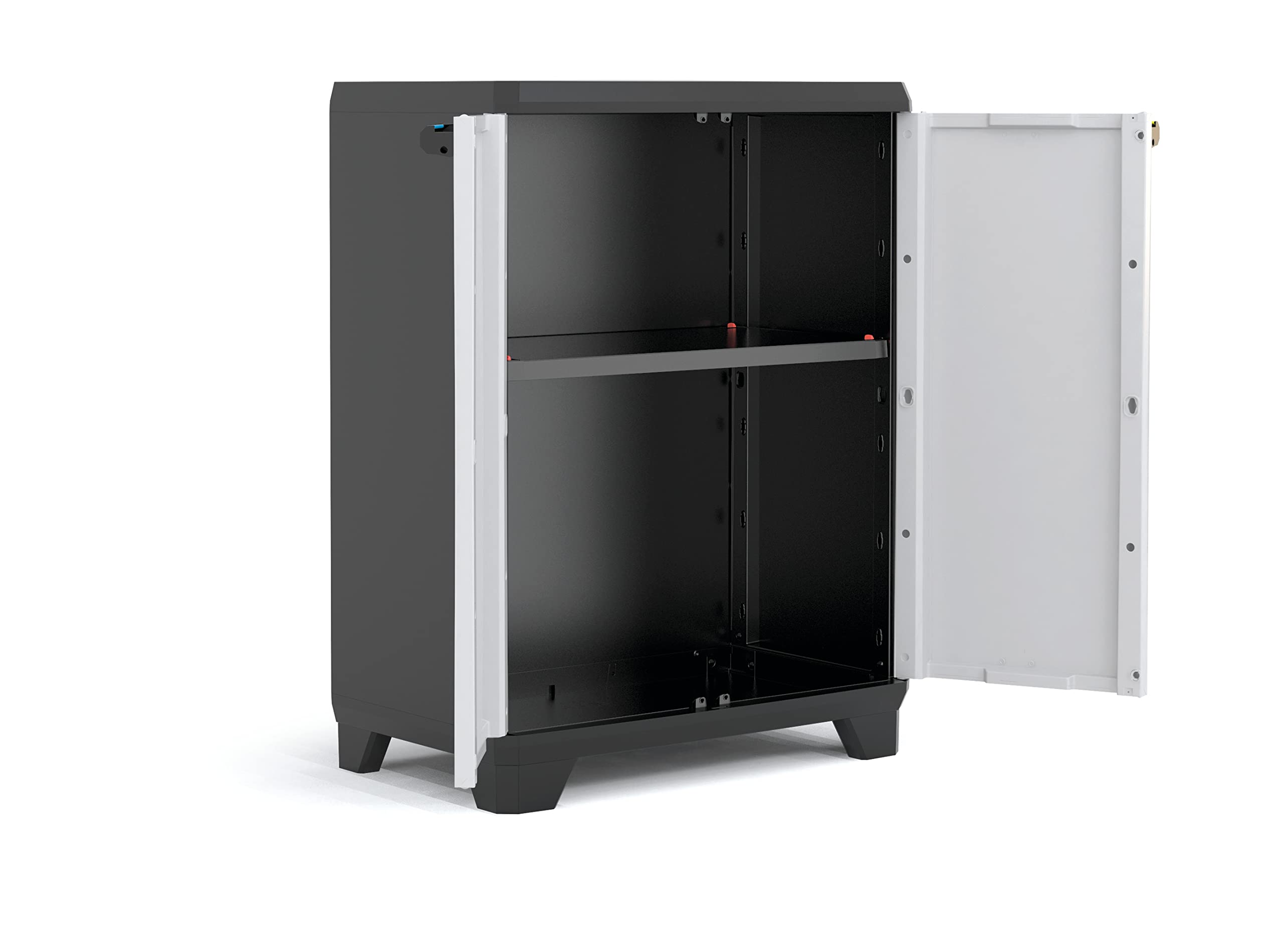 keter-linear-kunststoffschrank-niedrig-hellgrau-68x39x90-cm image 4