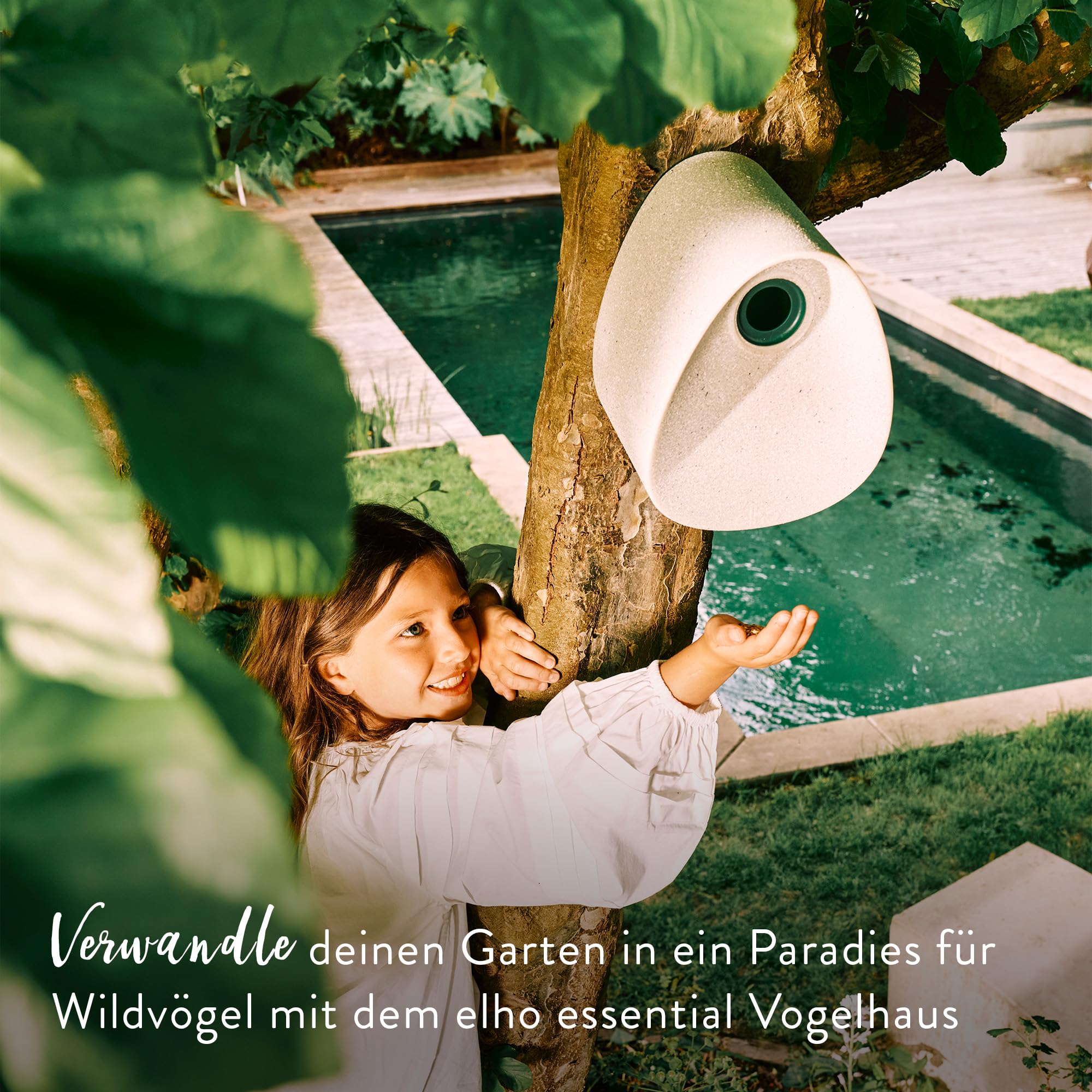 elho-essential-vogelhaus-18-cm-fibrous-grey-100-recycelter-kunststoff image 2