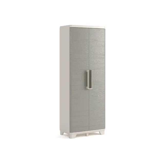 keter-wood-grain-kunststoffschrank-hoch-beige-68-x-39-x-182-cm image 1