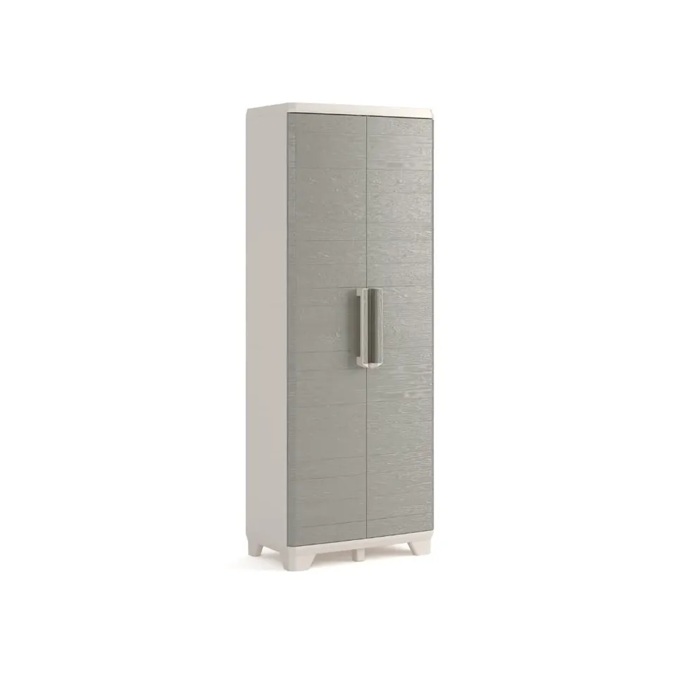 keter-wood-grain-kunststoffschrank-hoch-beige-68-x-39-x-182-cm image 1