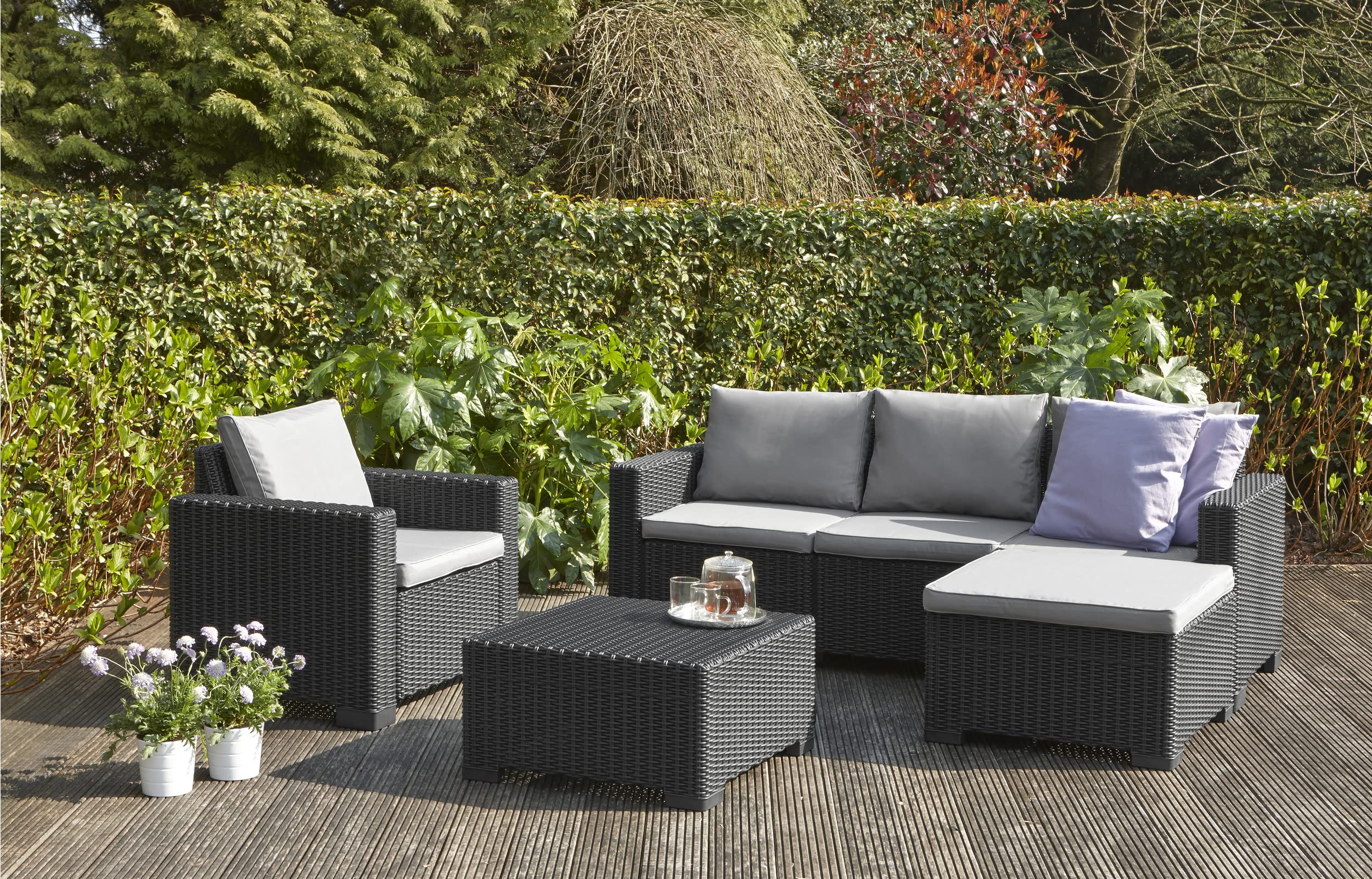 allibert-by-keter-moorea-lounge-set-4-tlg-graphit-cool-grey-sofa-sessel-hocker-t image 3