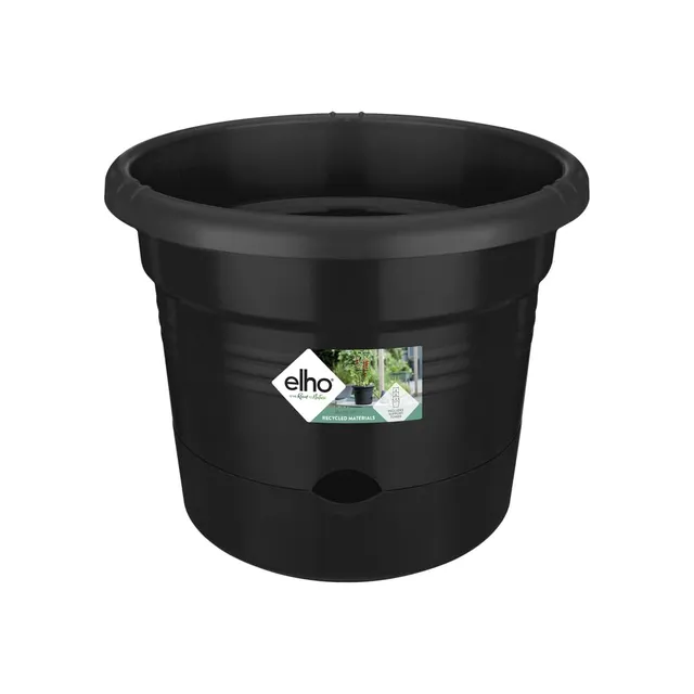 elho-green-basics-tomatentopf-33-cm-mit-gestell-living-schwarz image 1