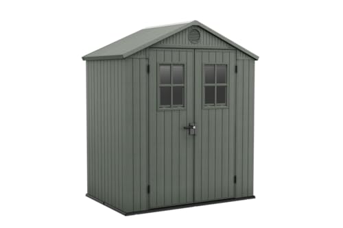 keter-darwin-6x4-gartenhaus-holzoptik-salbeigr-n-190-x-122-x-221-cm image 7