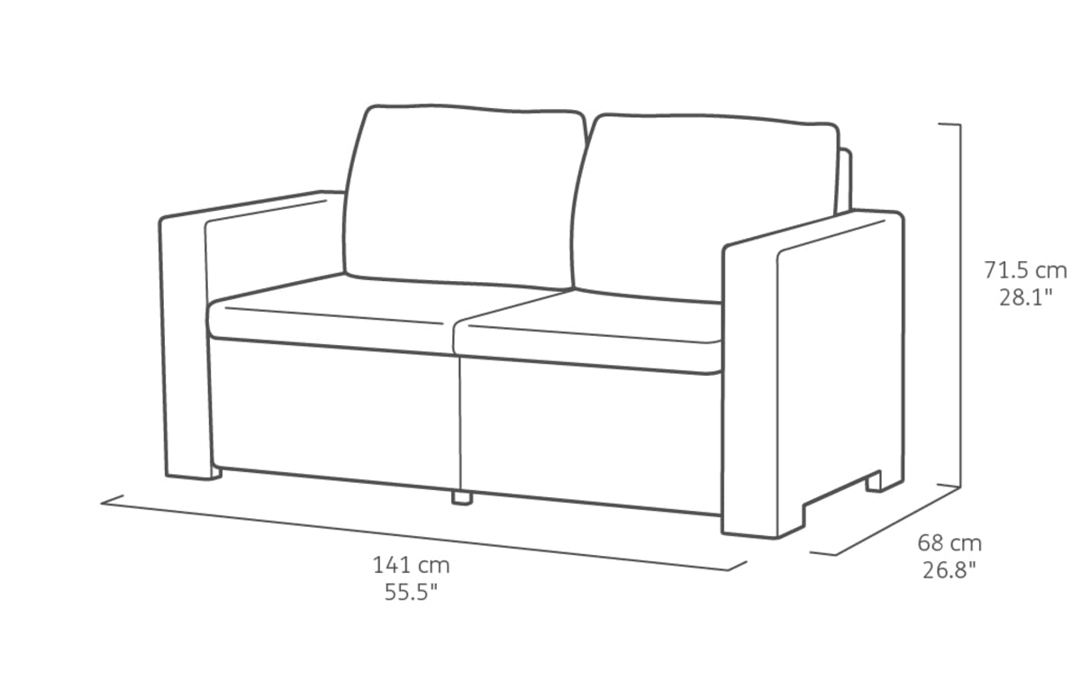 keter-allibert-california-loungeset-4-personen-cappuccino image 6