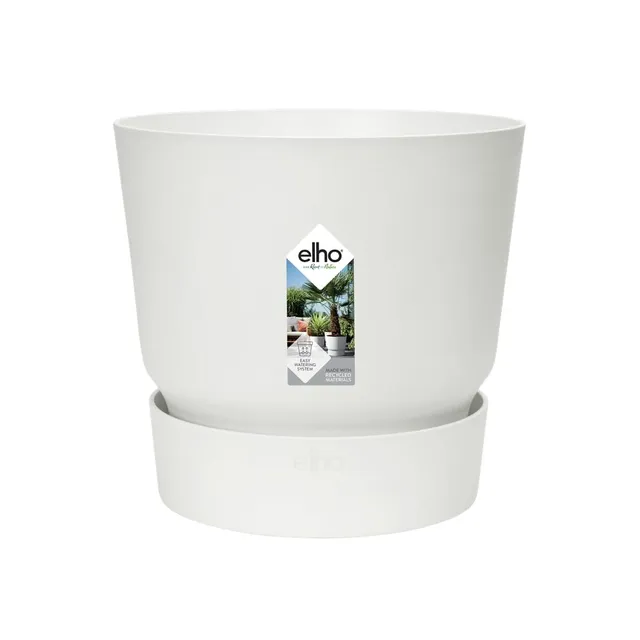 elho-greenville-rund-25cm-blumentopf-wei-24-48-x-h-23-31-cm-mit-integriertem-unt image 1