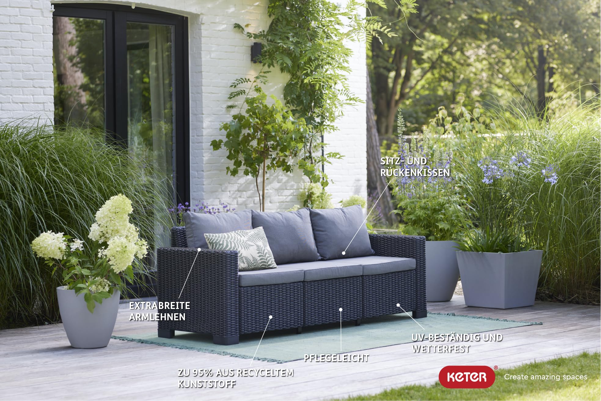 keter-california-3-sitzer-loungesofa-anthrazit-rattanoptik-wetterfest image 2