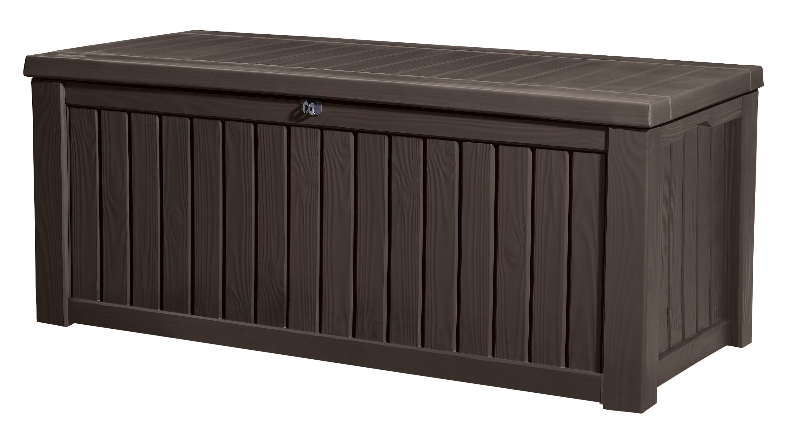 keter-rockwood-kissenbox-570-l-auflagenbox-braun-holzoptik image 1