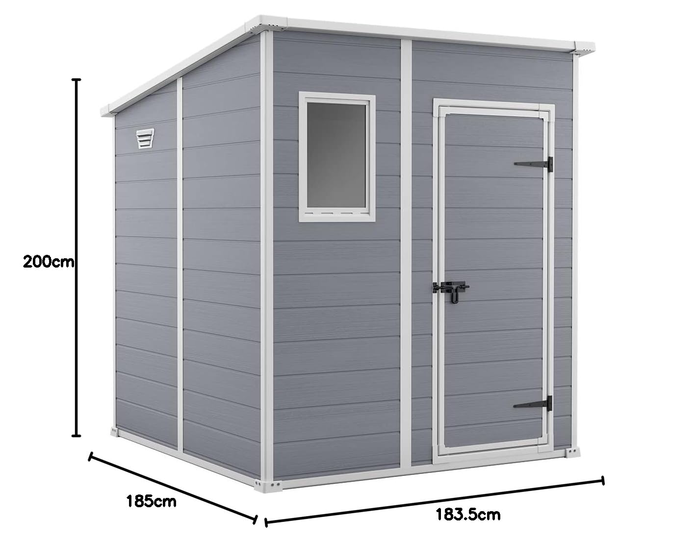 keter-manor-pent-6x6-ger-tehaus-grau-kunststoff-gartenhaus-183x185x200-cm image 7