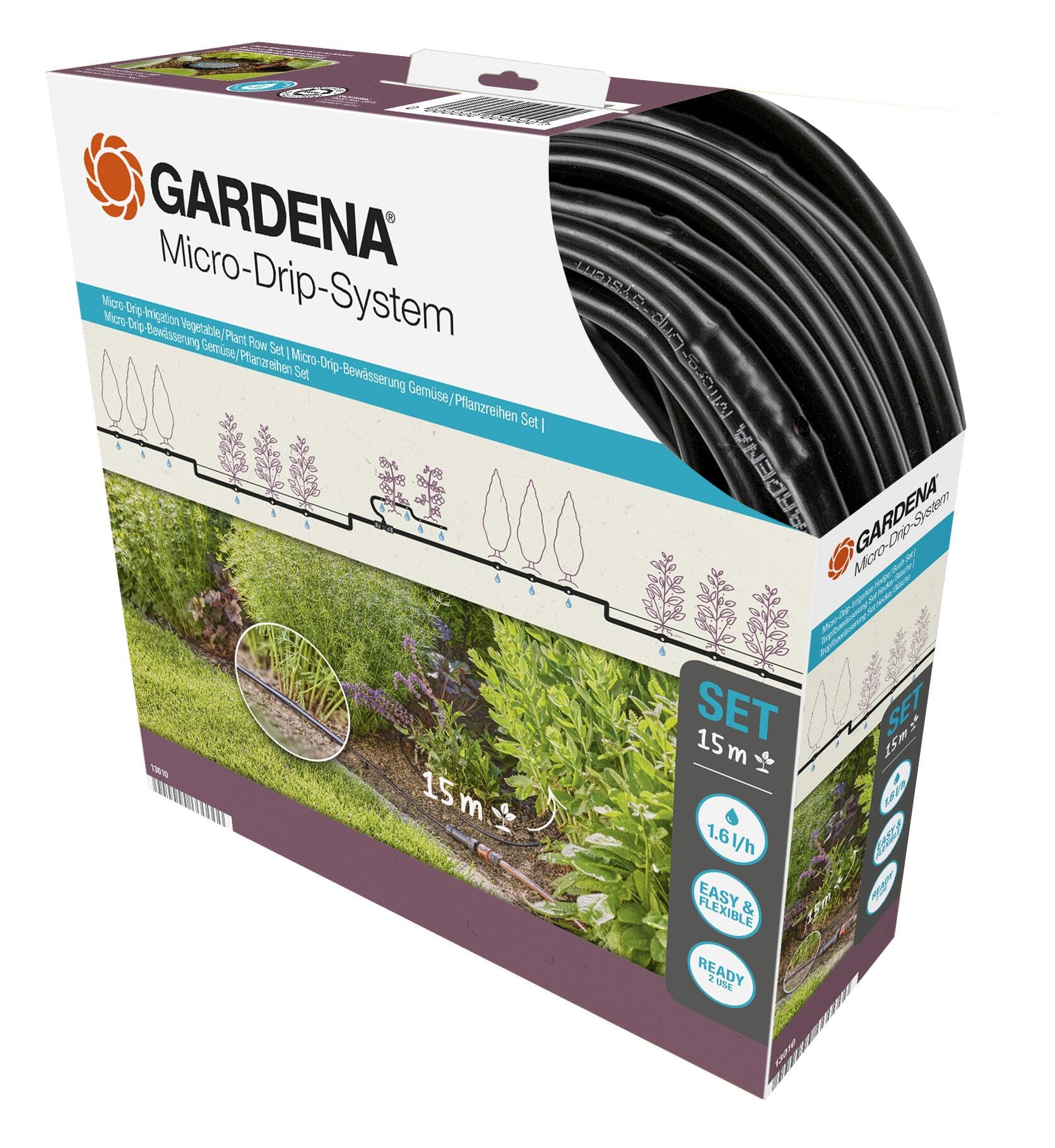 gardena-start-set-pflanzreihen-s-13010-20-micro-drip-bew-sserungssystem image 1