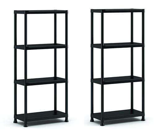 keter-2er-set-regale-60-4-kunststoffregal-60-x-30-x-135-cm-schwarz image 6