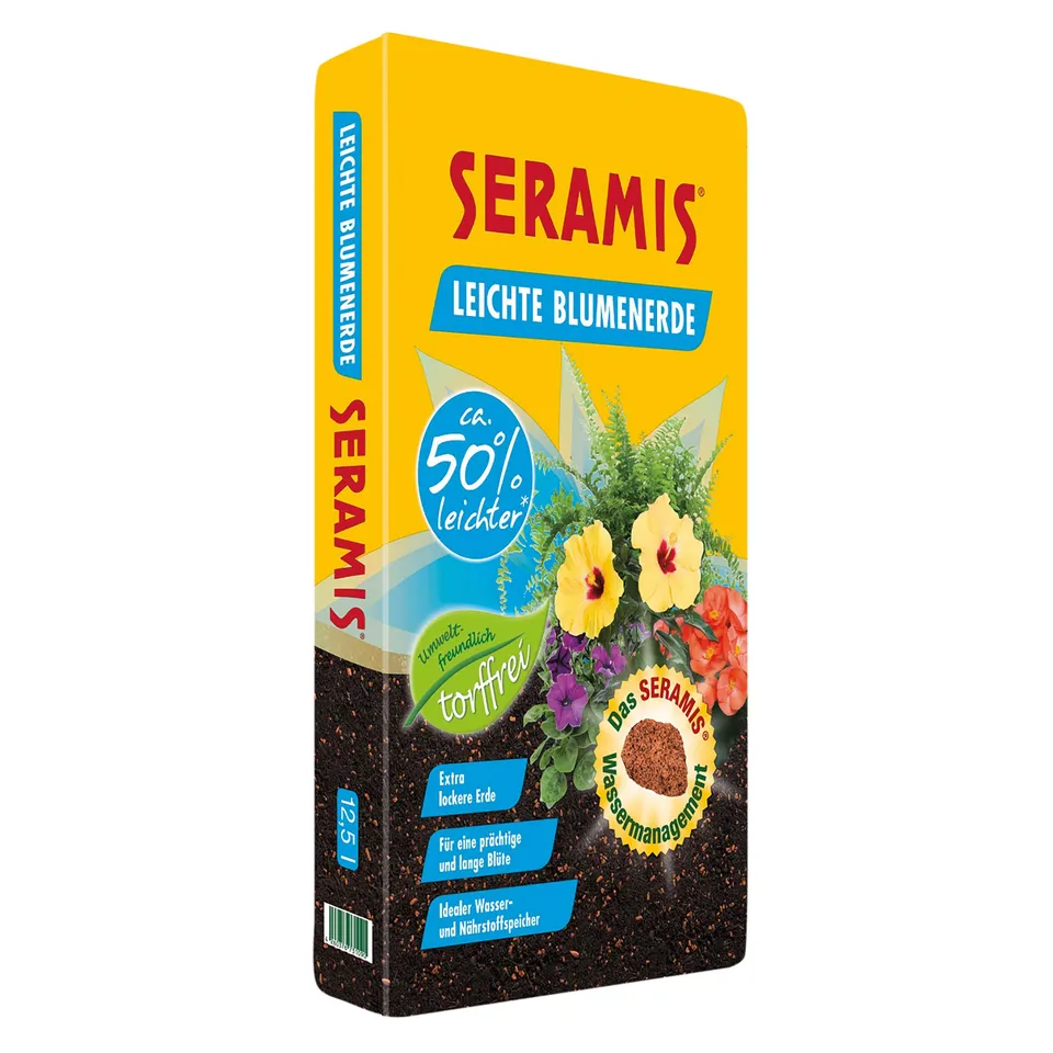 seramis-torffreie-leichte-blumenerde-12-5-l-f-r-gr-n-und-bl-hpflanzen image 1