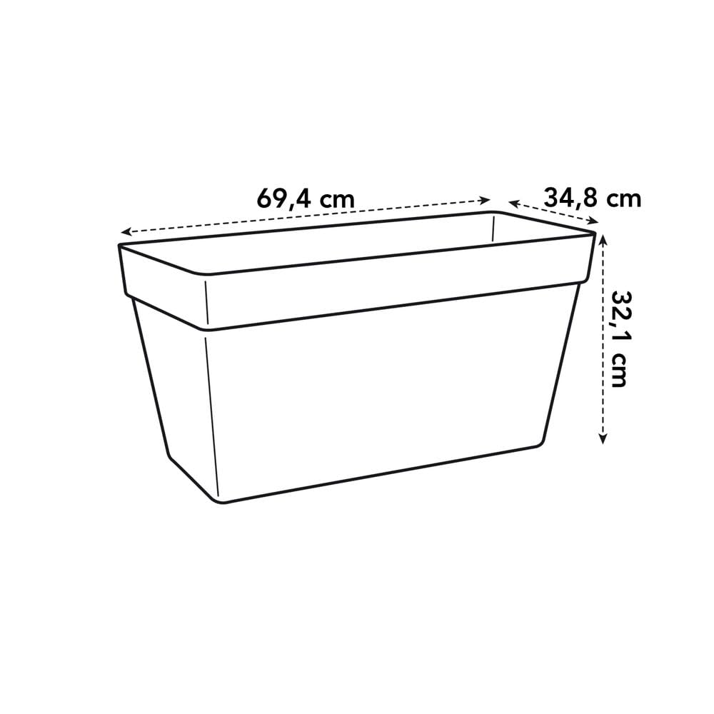 elho-loft-urban-terrace-rollen-70-cm-pflanzkasten-wei-mit-wasserreservoir image 5