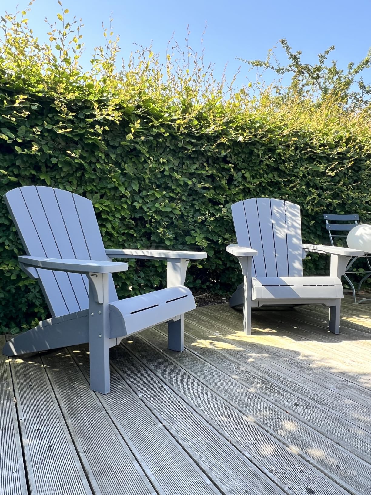 Bequemster Stuhl auf der Terrasse