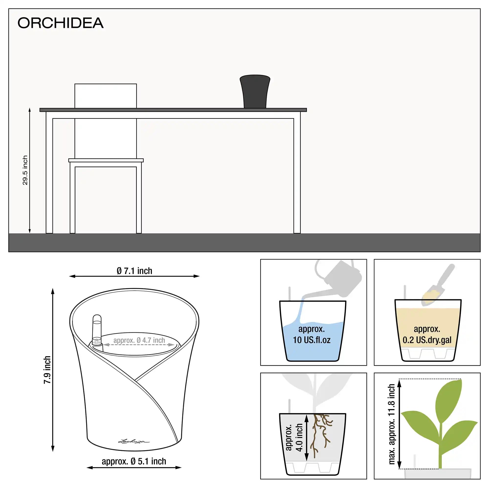 lechuza-orchidea-color-pflanzgef-mit-bew-sserungssystem-18-x-20-cm-wei image 3