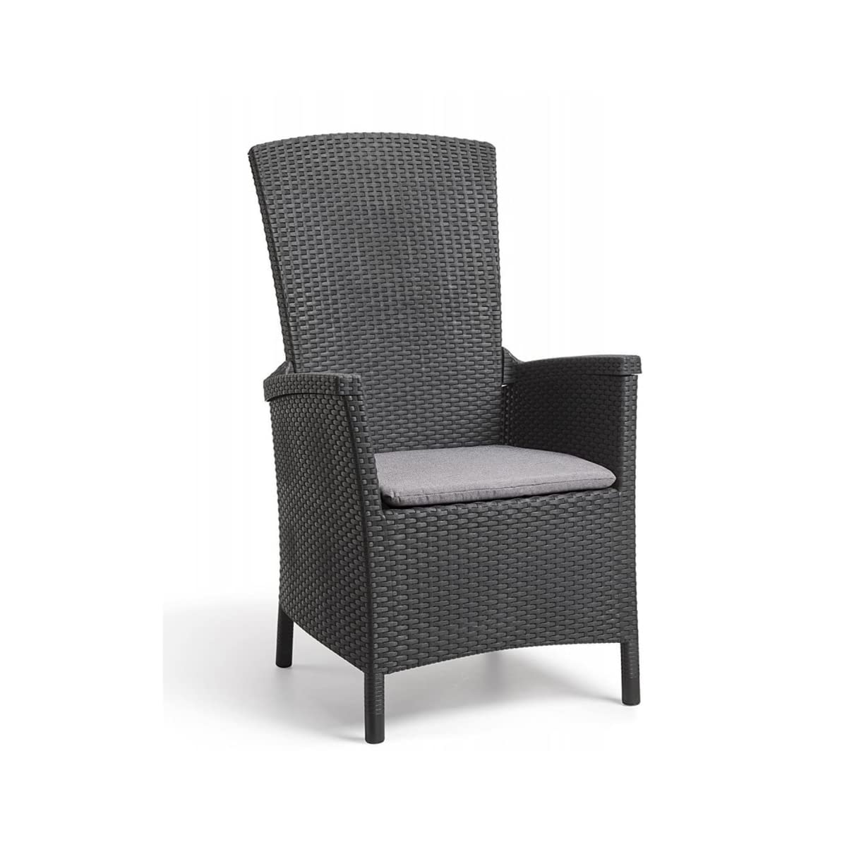 keter-vermont-verstellbarer-dining-sessel-graphit-mit-sitzkissen image 1