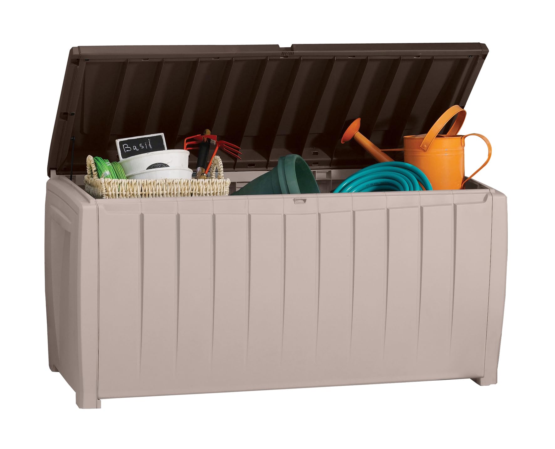 keter-kissenbox-novel-340-l-125-x-55-x-63-cm-beige-braun image 2