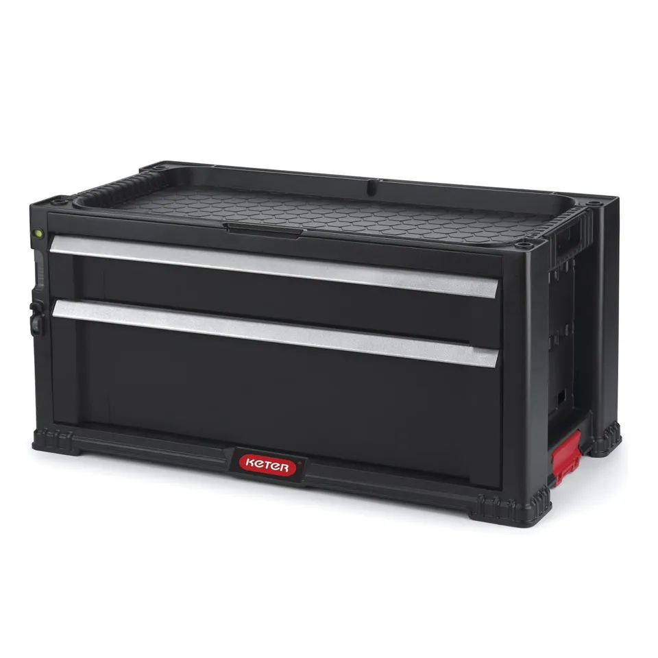 keter-aufsatz-mit-2-schubladen-f-r-werkzeugwagen-56-2-x-28-9-x-26-2-cm-schwarz image 1