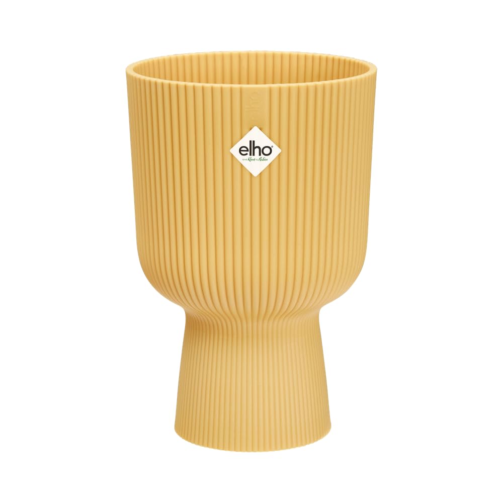 elho-vibes-fold-coupe-14-blumentopf-f-r-innen-13-9-x-h-21-cm-gelb-buttergelb image 1