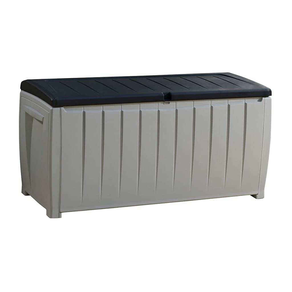 keter-novel-kissenbox-340-l-aufbewahrungsbox-mit-sitzbank-124x55x62-5-cm-grau-sc image 1