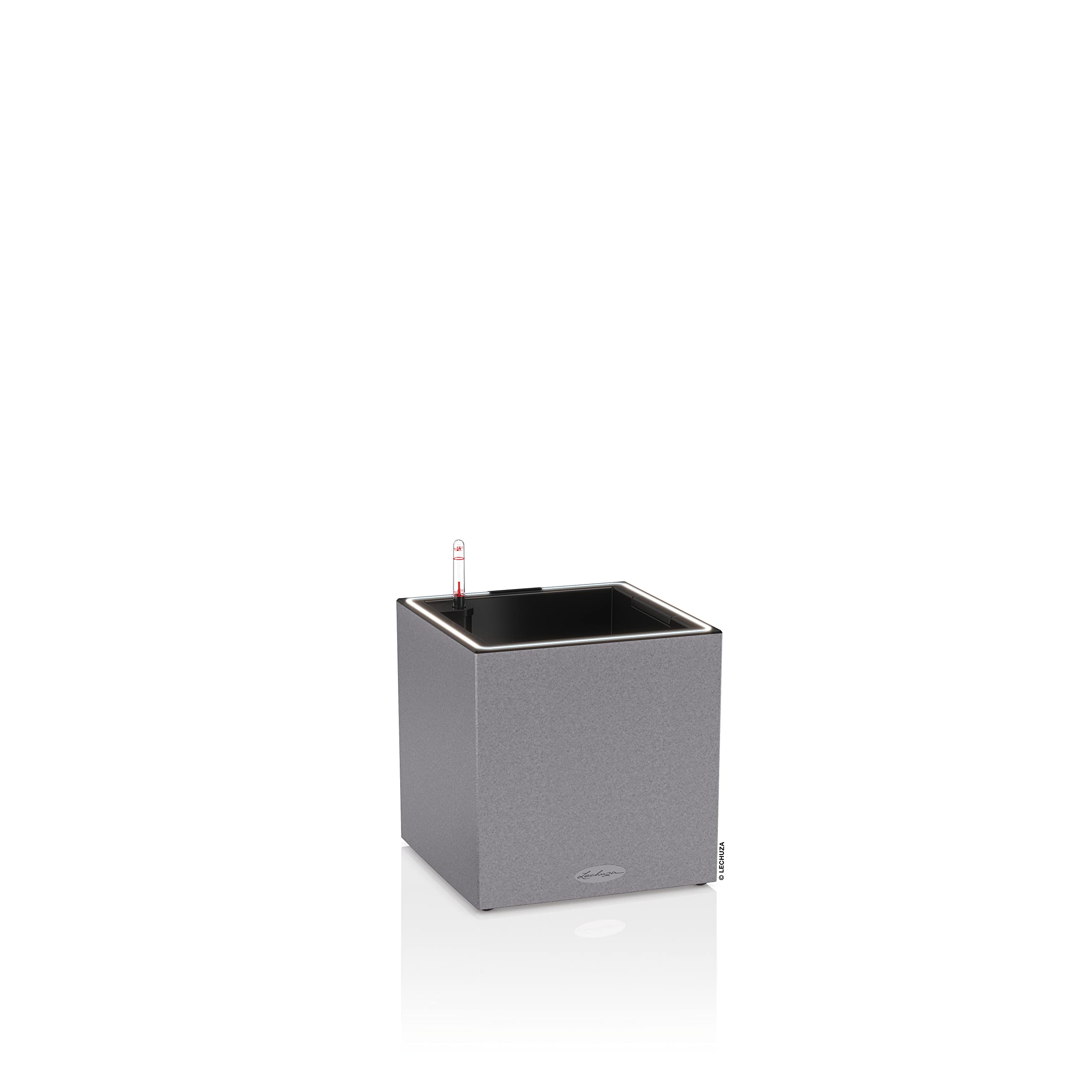 lechuza-canto-stone-30-low-led-pflanzw-rfel-all-in-one-set-steingrau image 1