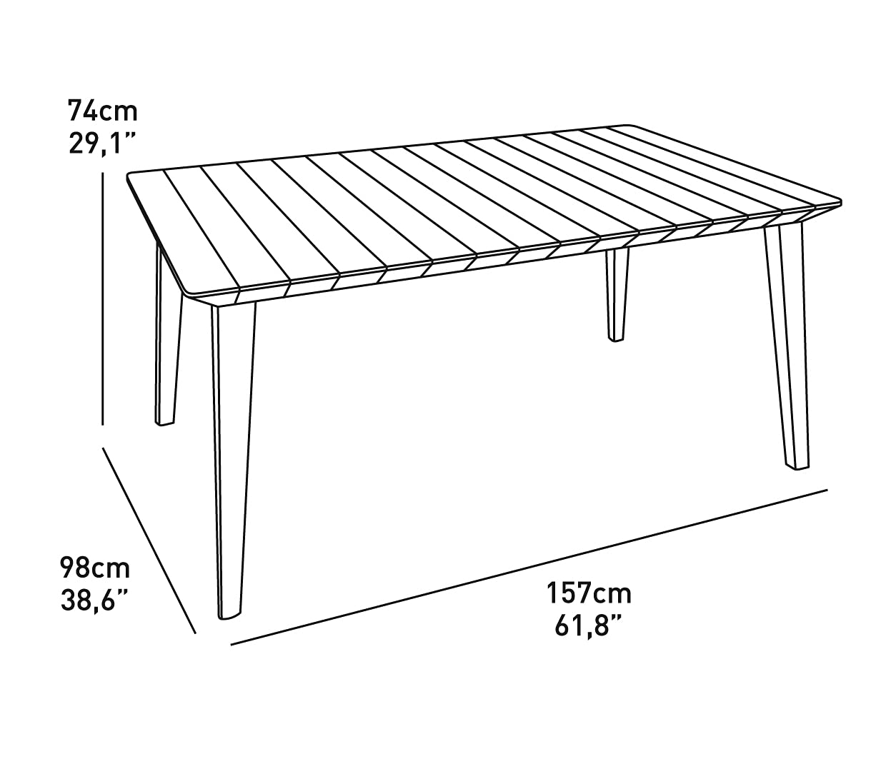 keter-lima-gartentisch-f-r-6-personen-wei-wetterfest image 4