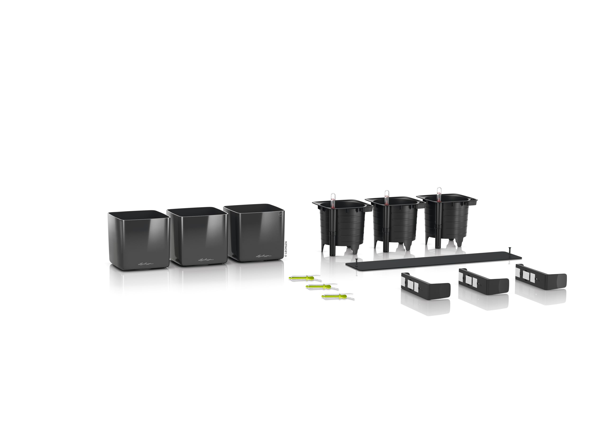 lechuza-cube-premium-green-wall-home-kit-anthrazit-hochglanz-3x-cube-14-mit-magn image 2