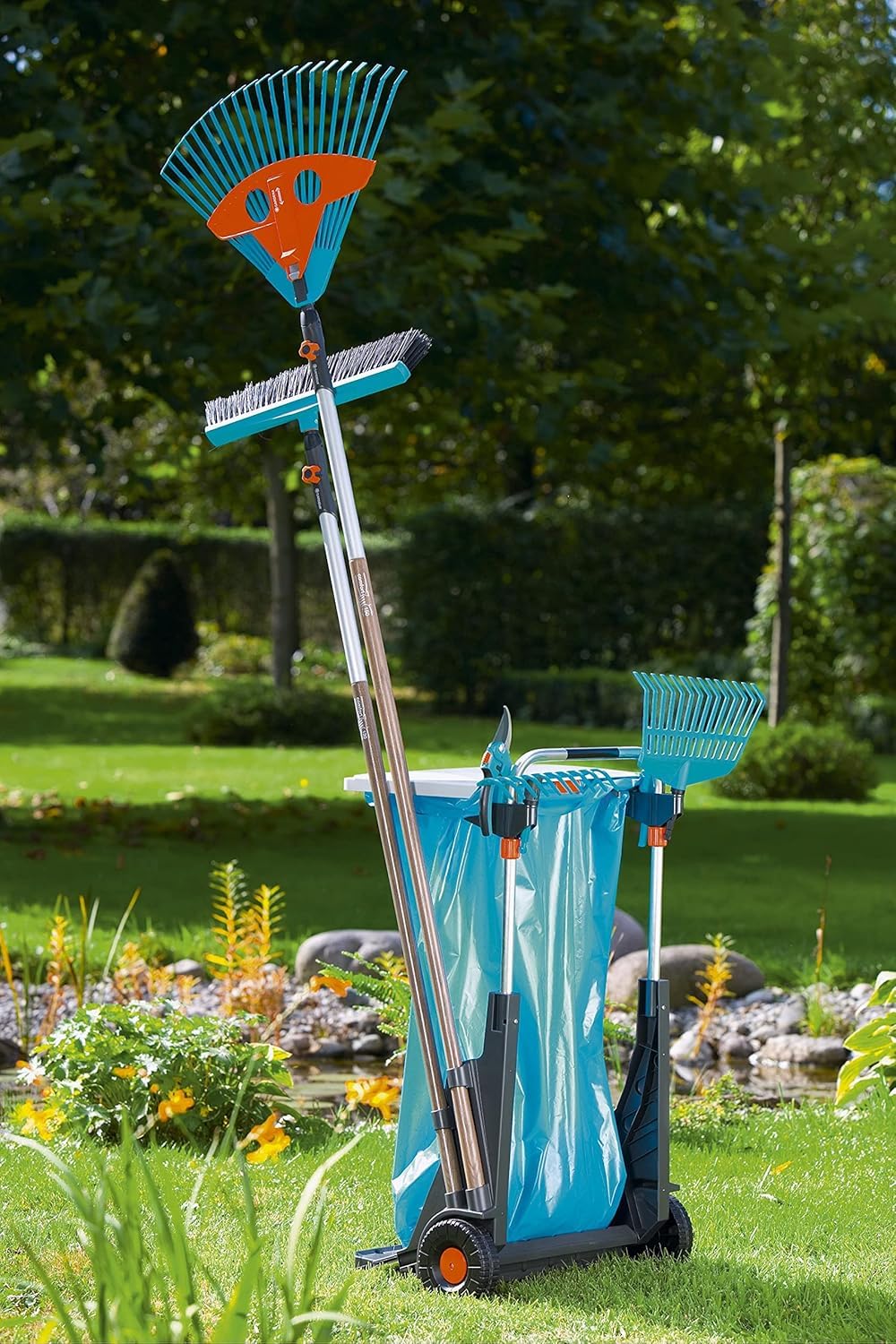 gardena-gartenmobil-232-20-transportwagen-mit-sackkarre-70-kg image 4