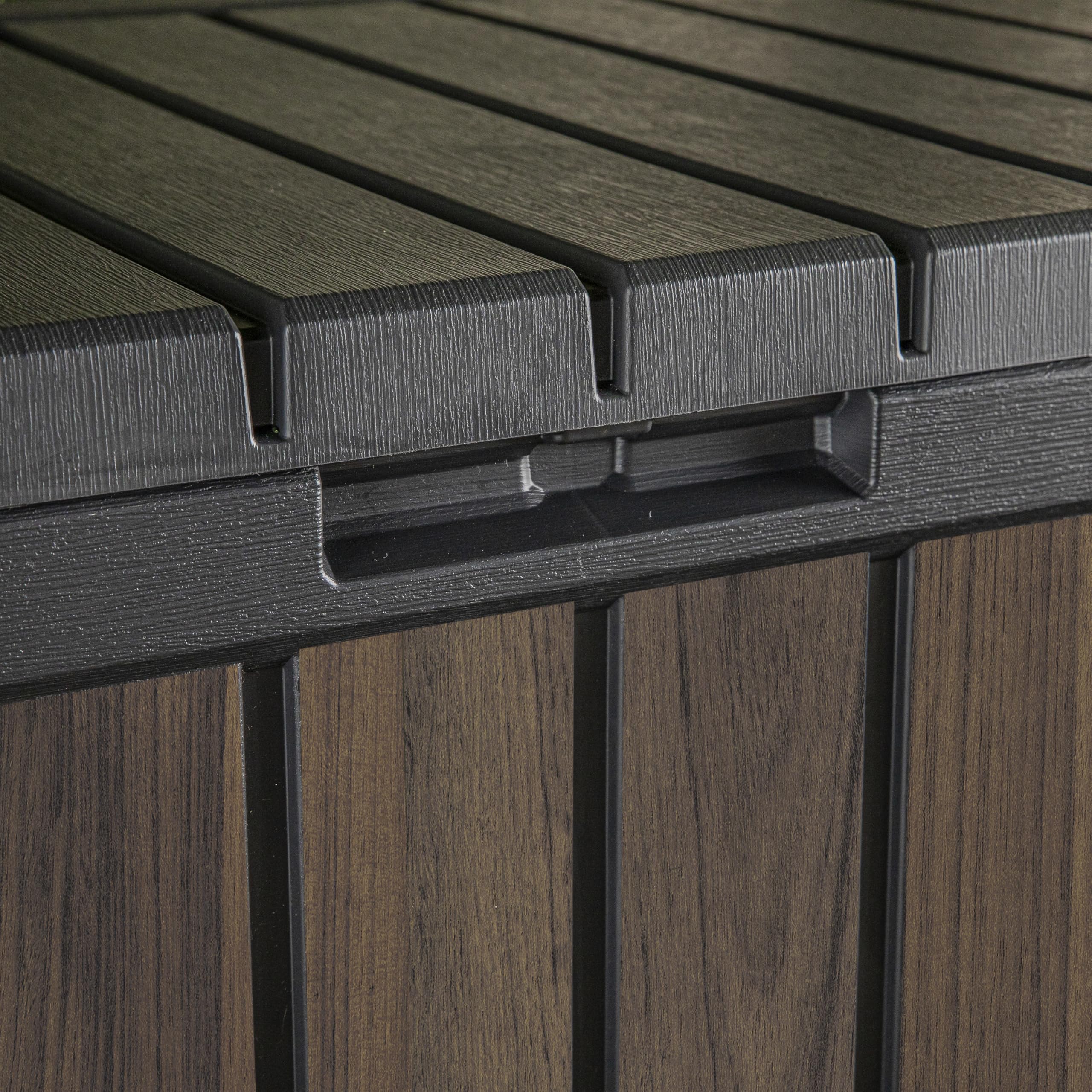 keter-gartentruhe-kentwood-190l-decocoat-rosenholzoptik-sitztruhe-160-kg image 4