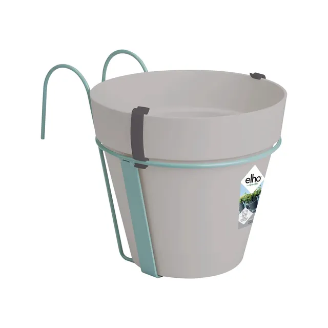 elho-loft-urban-balkon-potholder-w-19-3-x-h-20-x-d-28-cm-runder-balkontopf-mit-g image 1