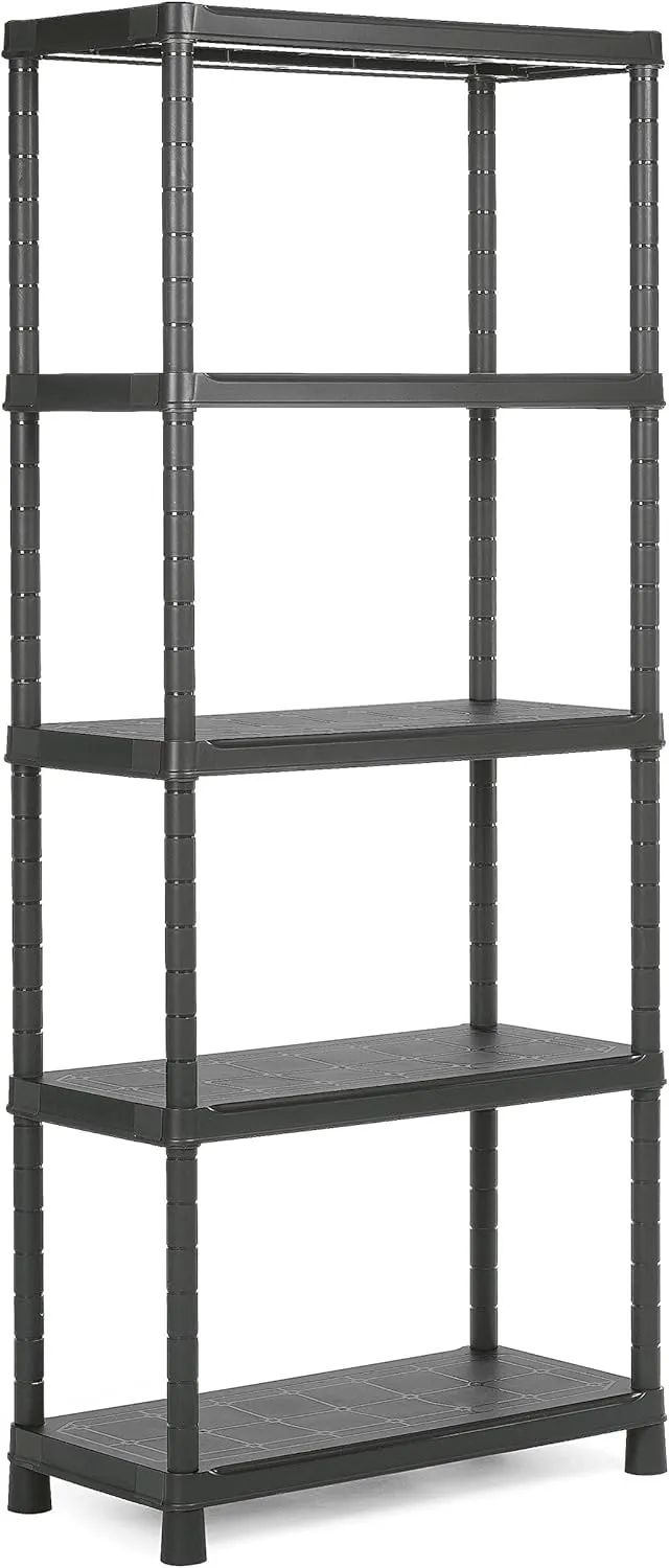 keter-plus-80-5-kunststoffregal-schwarz-80-x-40-x-187-cm image 1