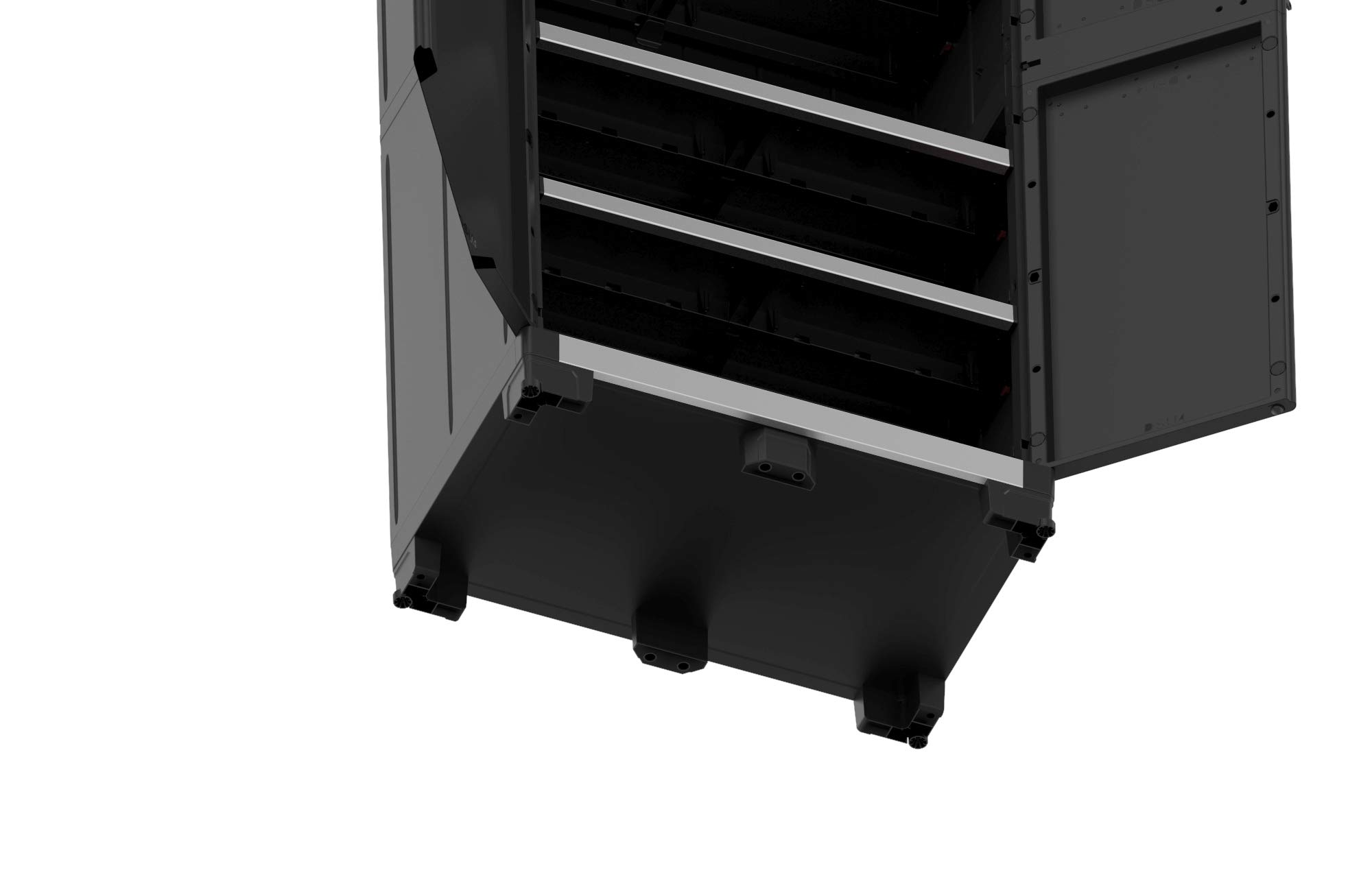 keter-xl-garage-kunststoffschrank-hoch-89x54x188-cm-schwarz-silber image 6