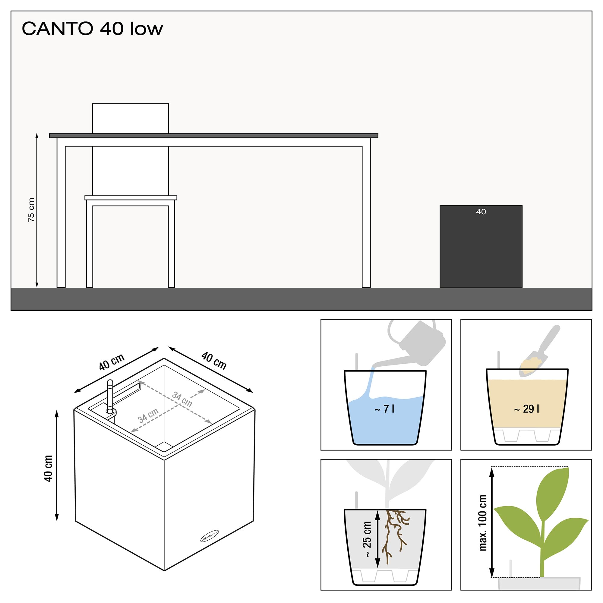 lechuza-canto-premium-low-40-wei-hochglanz-pflanzw-rfel image 4