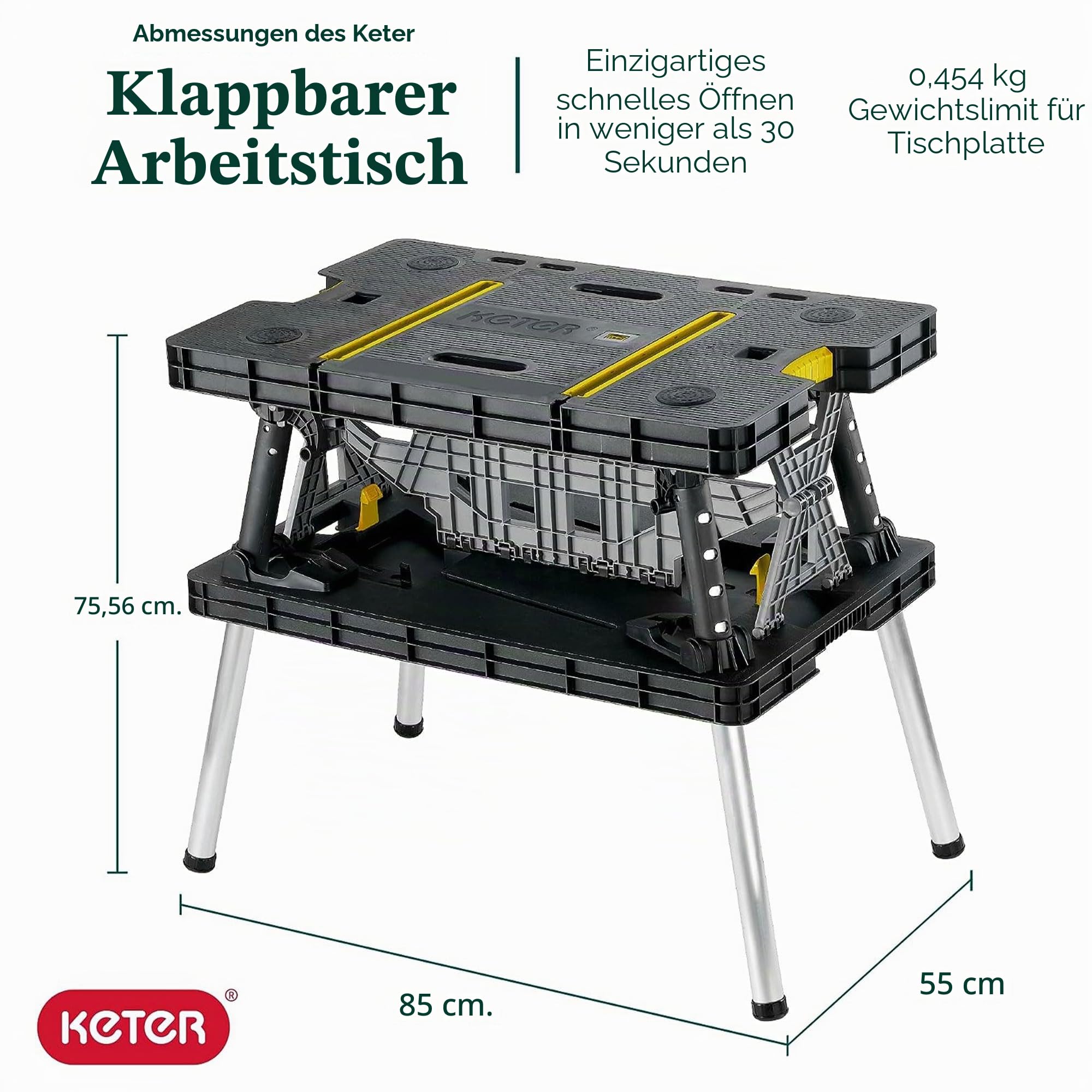 keter-werkbank-arbeitstisch-klappbar-mit-klemmen-85-x-55-x-75-5-cm-schwarz image 2