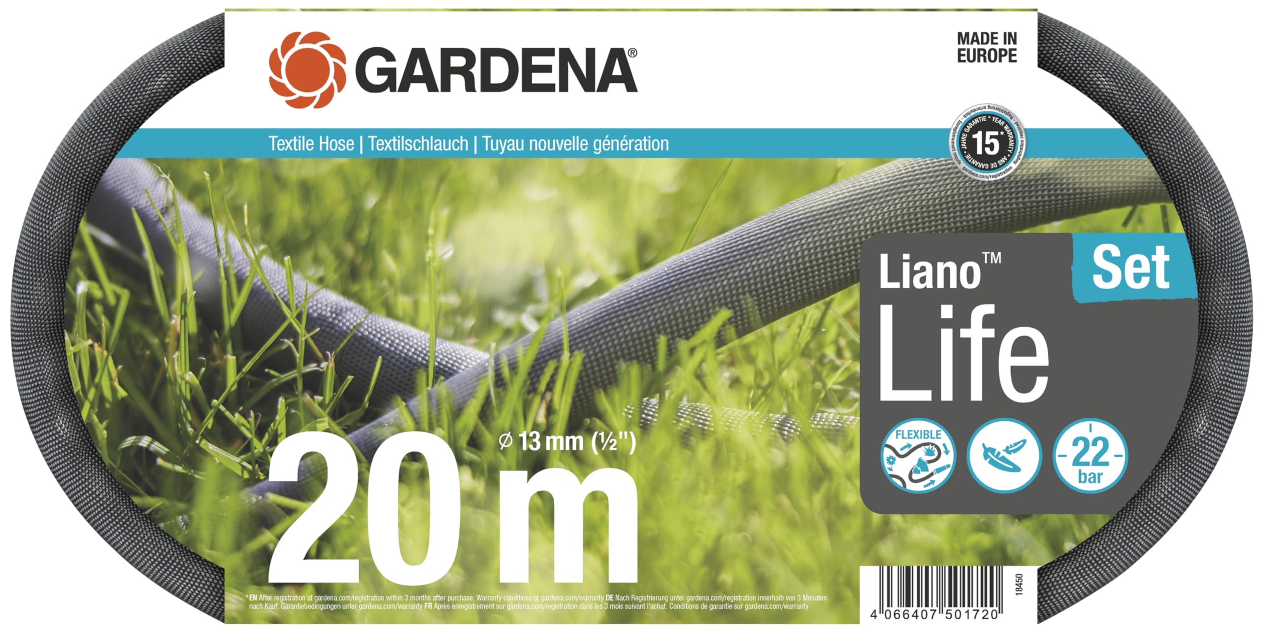 gardena-liano-life-textilschlauch-1-2-zoll-20-m-set-mit-spritze image 1