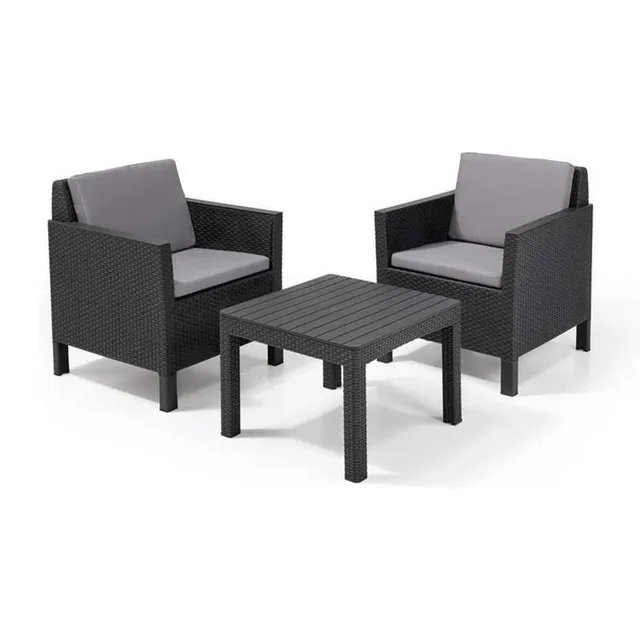 keter-allibert-chicago-lounge-set-3-teilig-balkon-lounge-gartenm-bel-graphit image 1