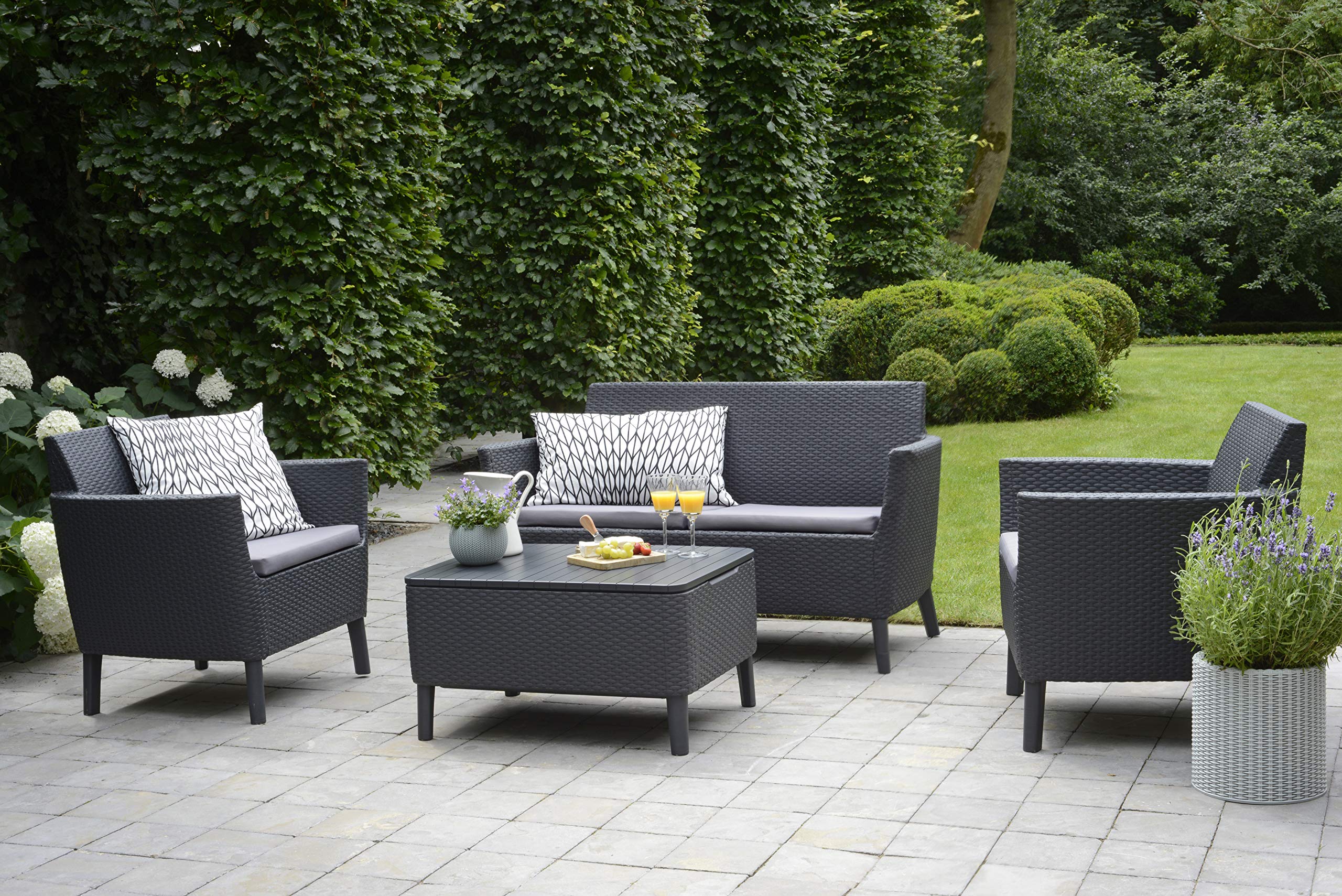 keter-allibert-salemo-ws-2-seater-lounge-set-2-sessel-sofa-tisch-mit-stauraum-gr image 2