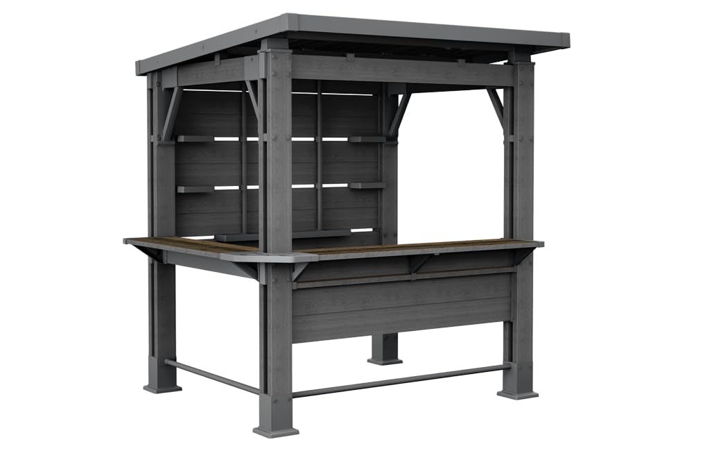 keter-signature-grill-pavillon-gazebo-wetterfest-holzoptik-dunkelgrau-walnuss-mi image 8
