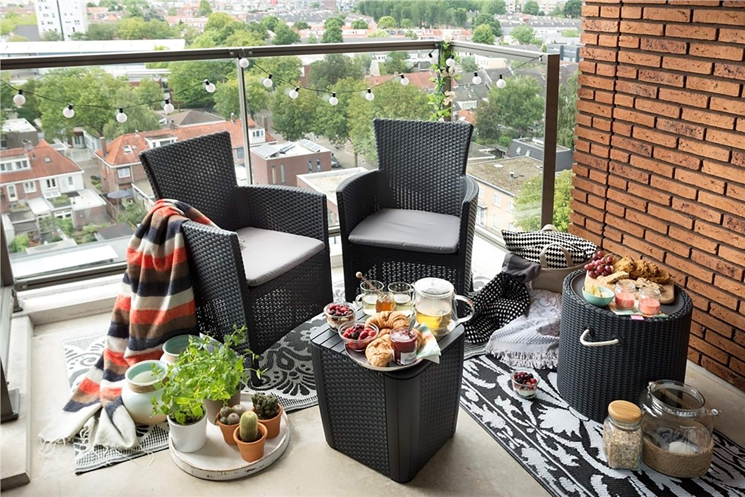 keter-iowa-balcony-balkonm-bel-set-3-teilig-rattan-grau-mit-kissen image 4