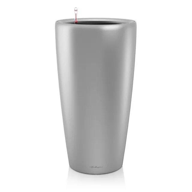 lechuza-rondo-premium-40-silber-metallic-pflanzs-ule-40-x-75-cm image 1