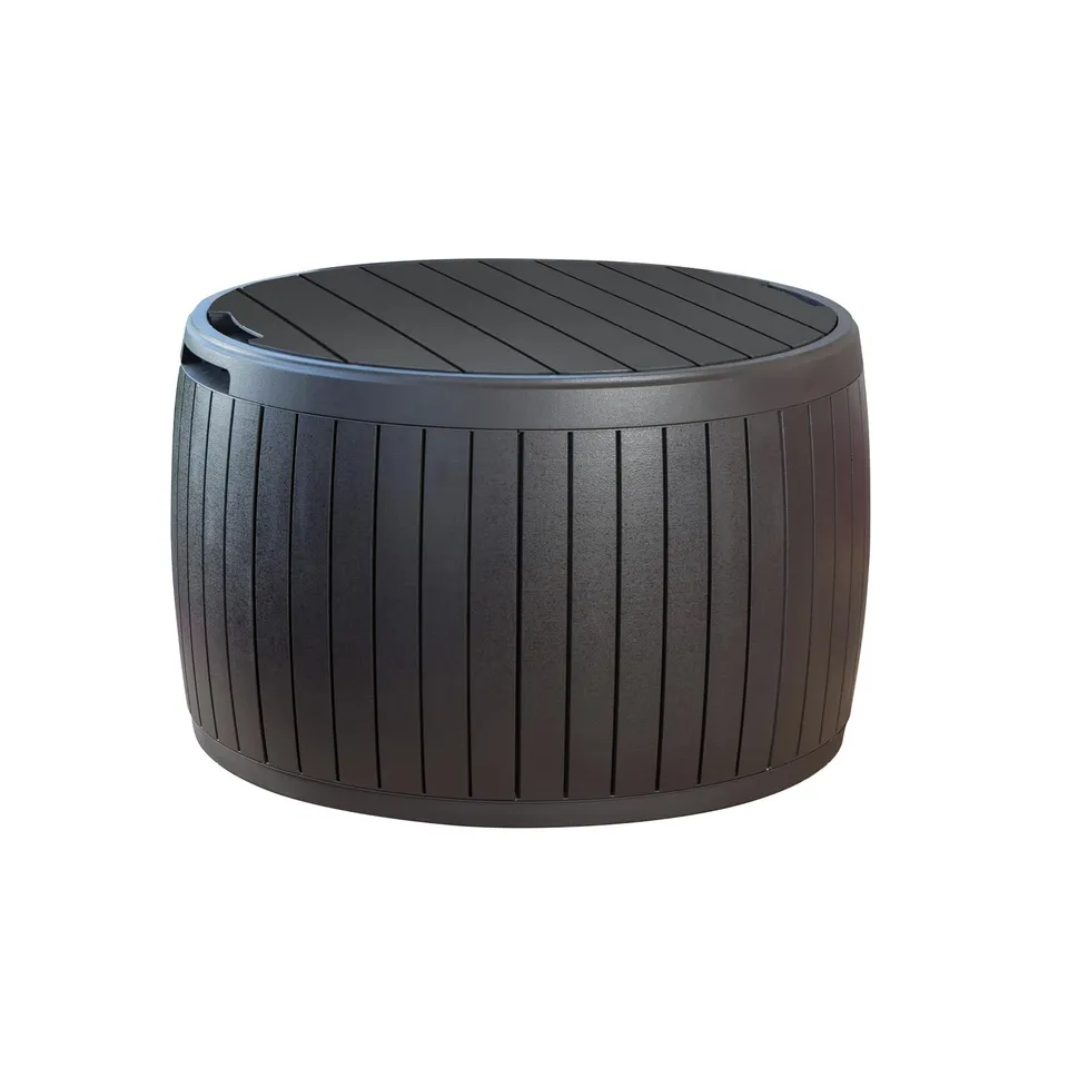 keter-circa-37-gallonen-3-in-1-deck-box-aufbewahrungsbox-ottoman-beistelltisch-b image 1