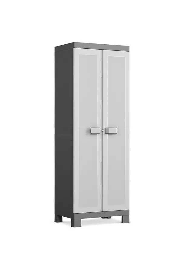 keter-logico-kunststoffschrank-besenschrank-65x45x182-cm-schwarz-grau image 1