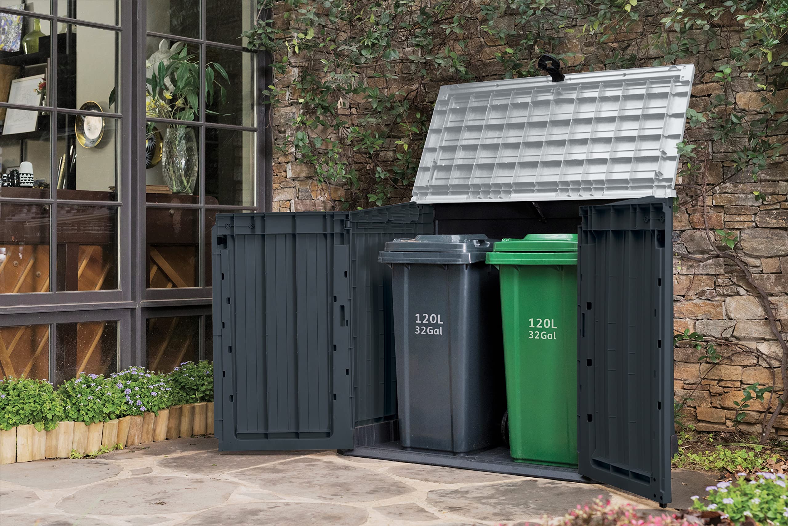 keter-store-it-out-midi-m-lltonnenbox-130-x-74-x-110-cm-grau-schwarz-845-l image 3