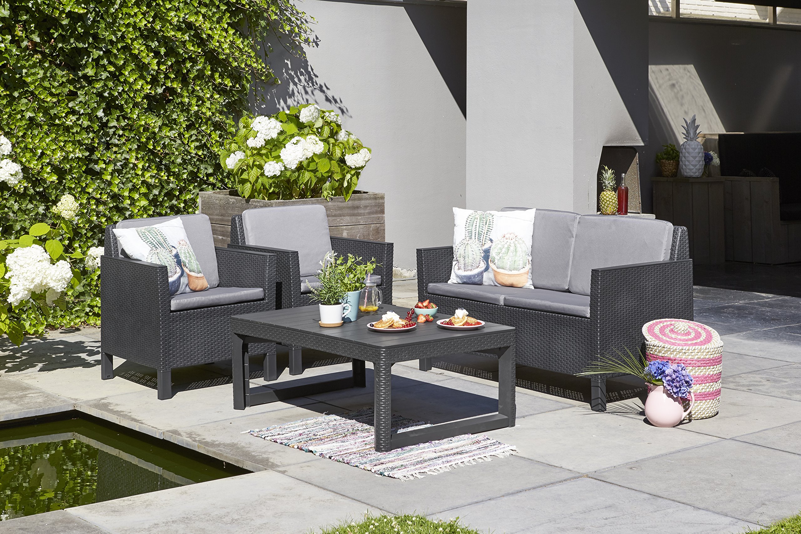 keter-chicago-lounge-set-4-personen-2er-sofa-2-sessel-lyon-tisch-graphit-cool-gr image 2